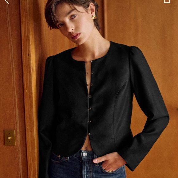 Sezane Alwane Jacket Black - Size 4